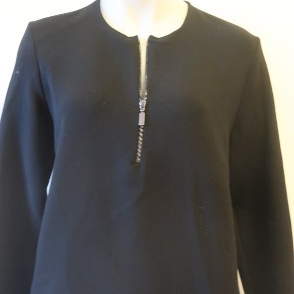 *NWT Womens Antonelli Firenze Black Wool Blend Shift Dress 40 US/4 - Picture 3 of 13